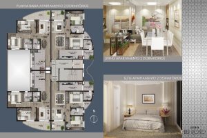 Apartamento com 77m², 2 dormitórios, 1 vaga, no bairro Centro em Caxias do Sul para Comprar