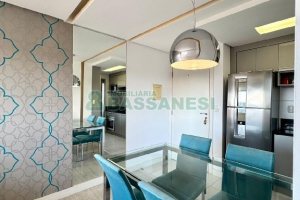 Apto Mobiliado com 47m², 2 dormitórios, 1 vaga, no bairro Desvio Rizzo em Caxias do Sul para Alugar