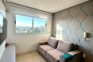 Apto Mobiliado com 47m², 2 dormitórios, 1 vaga, no bairro Cinqüentenário em Caxias do Sul para Alugar