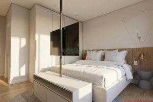Kitinete Mobiliado com 40m², 1 dormitório, 1 vaga, no bairro São Pelegrino em Caxias do Sul para Alugar