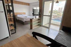 Apto Mobiliado com 42m², 1 dormitório, 1 vaga, no bairro Lourdes em Caxias do Sul para Alugar