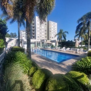 Apto Mobiliado com 58m², 3 dormitórios, 2 vagas, no bairro Lourdes em Caxias do Sul para Alugar