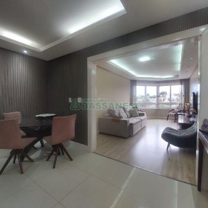 Apto Mobiliado com 95m², 3 dormitórios, 1 vaga, no bairro Cinqüentenário em Caxias do Sul para Alugar