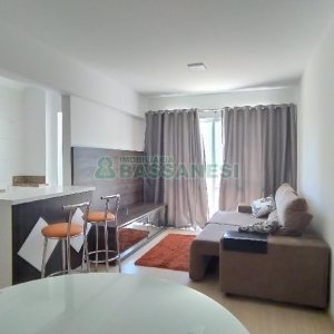 Apto Mobiliado com 55m², 1 dormitório, 1 vaga, no bairro Lourdes em Caxias do Sul para Alugar