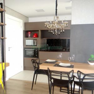 Apto Mobiliado com 46m², 1 dormitório, 1 vaga, no bairro Lourdes em Caxias do Sul para Alugar