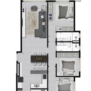 Apartamento com 117m², 2 vagas, no bairro Centro em Caxias do Sul para Comprar