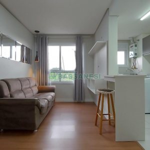 Apto Mobiliado com 45m², 1 dormitório, 1 vaga, no bairro Lourdes em Caxias do Sul para Alugar