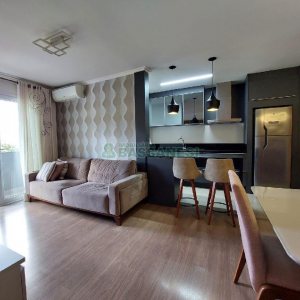 Apto Mobiliado com 58m², 2 dormitórios, 2 vagas, no bairro Madureira em Caxias do Sul para Alugar