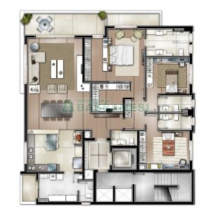 Apartamento com 206m², 3 dormitórios, 4 vagas, no bairro Panazzolo em Caxias do Sul para Comprar