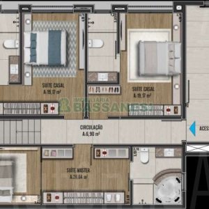 Apartamento com 108m², 3 dormitórios, 2 vagas, no bairro Rio Branco em Caxias do Sul para Comprar