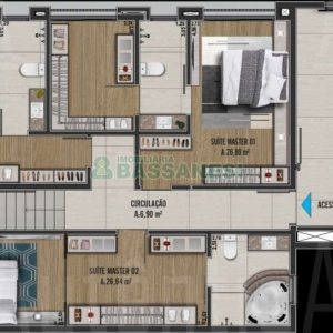 Apartamento com 108m², 3 dormitórios, 2 vagas, no bairro Rio Branco em Caxias do Sul para Comprar