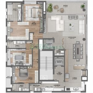 Apartamento com 199m², 3 dormitórios, 4 vagas, no bairro Exposição em Caxias do Sul para Comprar