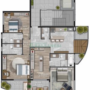Apartamento com 267m², 2 dormitórios, 3 vagas, no bairro Jardim América em Caxias do Sul para Comprar