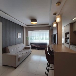 Apto Mobiliado com 70m², 2 dormitórios, 2 vagas, no bairro Lourdes em Caxias do Sul para Alugar