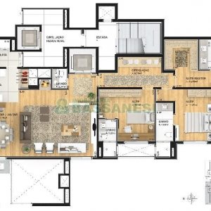Apartamento com 186m², 3 dormitórios, 2 vagas, no bairro Exposição em Caxias do Sul para Comprar