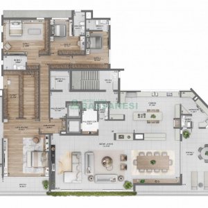 Apartamento com 233m², 3 dormitórios, no bairro Exposição em Caxias do Sul para Comprar