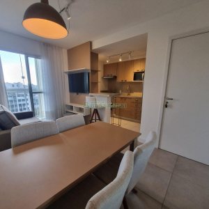 Apto Mobiliado com 60m², 2 dormitórios, 1 vaga, no bairro Lourdes em Caxias do Sul para Alugar