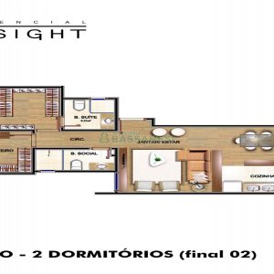 Apartamento com 86m², 2 dormitórios, 2 vagas, no bairro Sanvitto em Caxias do Sul para Comprar