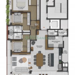 Apartamento com 215m², 3 dormitórios, 2 vagas, no bairro Exposição em Caxias do Sul para Comprar