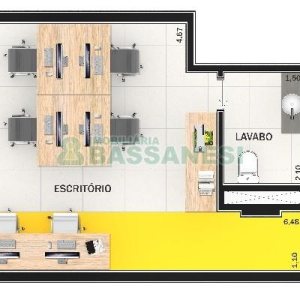 Sala com 34m², 1 vaga, no bairro Exposição em Caxias do Sul para Alugar ou Comprar