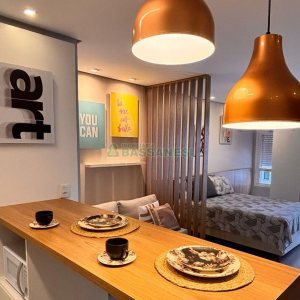 Apto Mobiliado com 42m², 1 dormitório, 1 vaga, no bairro Lourdes em Caxias do Sul para Alugar
