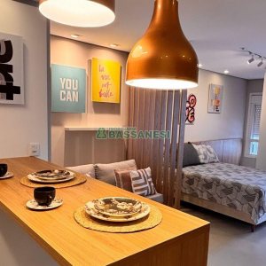 Apto Mobiliado com 42m², 1 dormitório, 1 vaga, no bairro Lourdes em Caxias do Sul para Alugar
