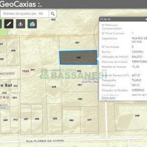 Terreno com 607m², no bairro Jardim América em Caxias do Sul para Comprar