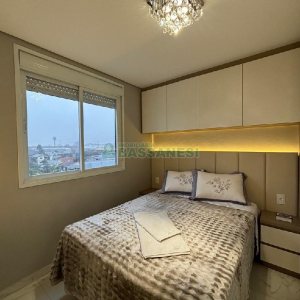 Apto Mobiliado com 55m², 2 dormitórios, 2 vagas, no bairro De Lazzer em Caxias do Sul para Alugar
