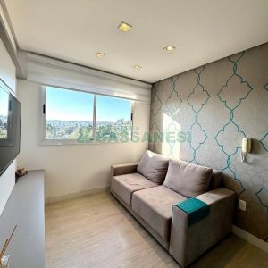 Apto Mobiliado com 47m², 2 dormitórios, 1 vaga, no bairro Desvio Rizzo em Caxias do Sul para Alugar