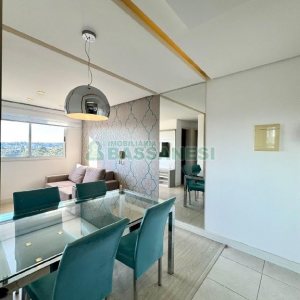 Apto Mobiliado com 47m², 2 dormitórios, 1 vaga, no bairro Desvio Rizzo em Caxias do Sul para Alugar