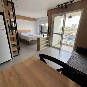 Apto Mobiliado com 42m², 1 dormitório, 1 vaga, no bairro Lourdes em Caxias do Sul para Alugar
