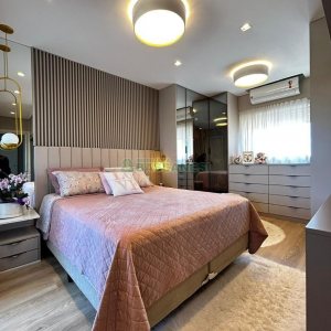 Apto Mobiliado com 102m², 3 dormitórios, 2 vagas, no bairro Cinqüentenário em Caxias do Sul para Alugar