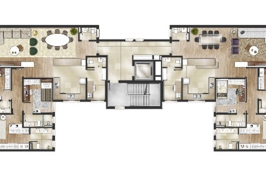 Apartamento com 172m², 3 dormitórios, 3 vagas, no bairro Centro em Caxias do Sul para Comprar