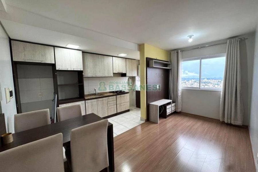 Apto Mobiliado com 36m², 1 dormitório, 1 vaga, no bairro Petrópolis em Caxias do Sul para Alugar