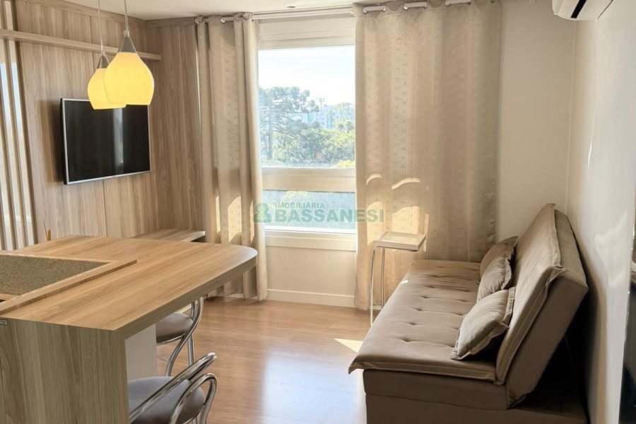 Apto Mobiliado com 40m², 1 dormitório, 1 vaga, no bairro Villagio Iguatemi em Caxias do Sul para Alugar