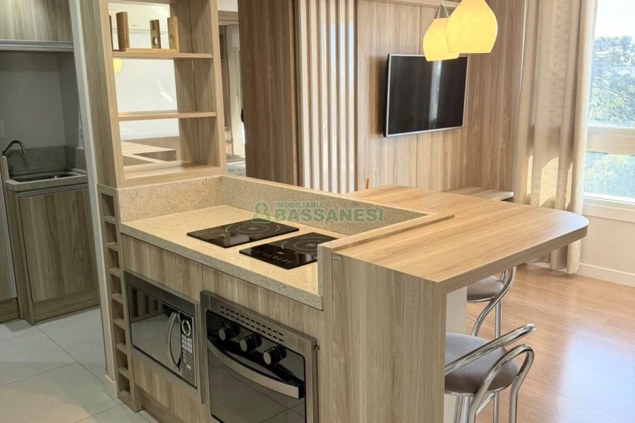 Apto Mobiliado com 40m², 1 dormitório, 1 vaga, no bairro Villagio Iguatemi em Caxias do Sul para Alugar