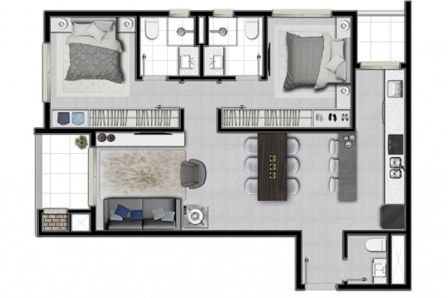 Apartamento com 117m², 2 vagas, no bairro Centro em Caxias do Sul para Comprar