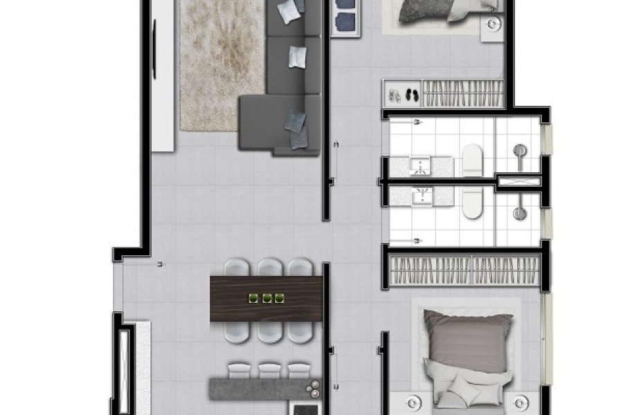 Apartamento com 117m², 2 vagas, no bairro Centro em Caxias do Sul para Comprar
