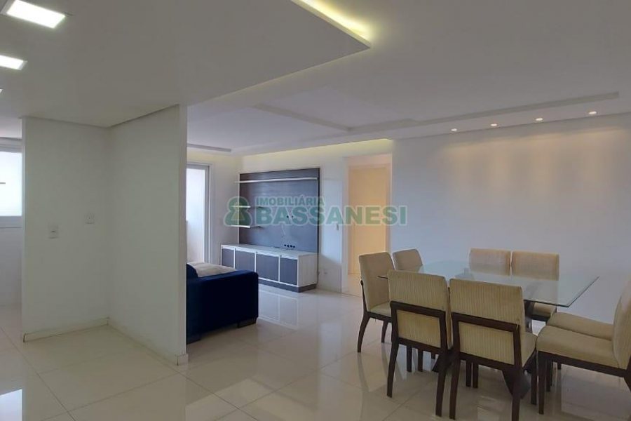 Apto Mobiliado com 122m², 3 dormitórios, 2 vagas, no bairro Panazzolo em Caxias do Sul para Alugar