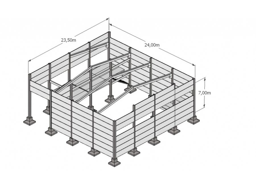 Pavilhão com 553m², no bairro Sanvitto em Caxias do Sul para Alugar