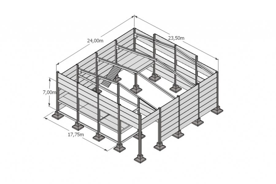 Pavilhão com 553m², no bairro Sanvitto em Caxias do Sul para Alugar