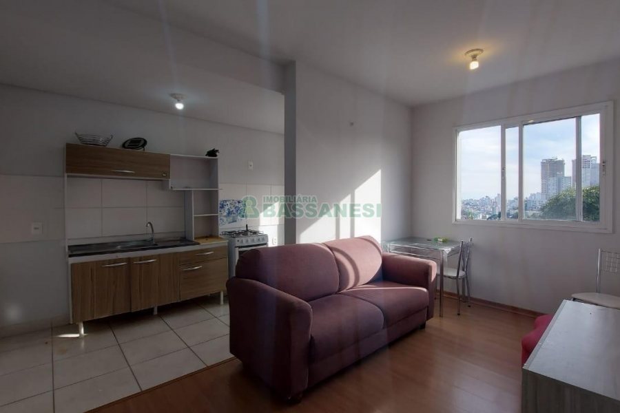 Apto Mobiliado com 34m², 1 dormitório, 1 vaga, no bairro Petrópolis em Caxias do Sul para Alugar