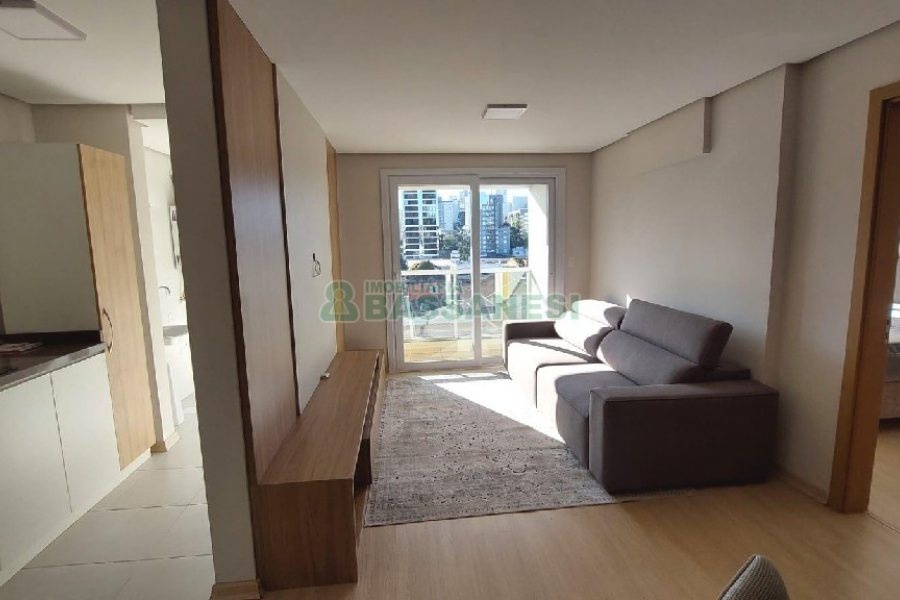 Apto Mobiliado com 60m², 1 dormitório, 1 vaga, no bairro Rio Branco em Caxias do Sul para Alugar