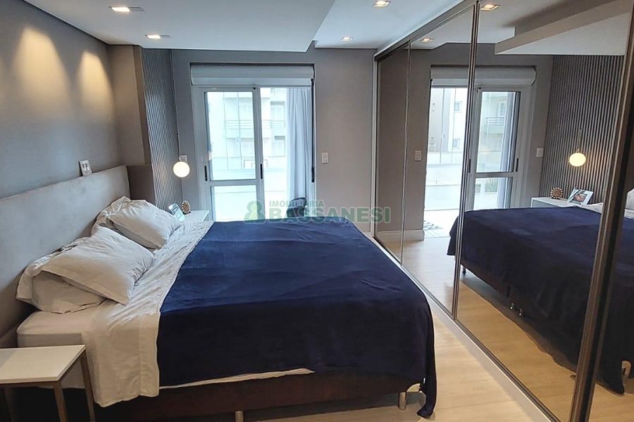 Apto Mobiliado com 116m², 3 dormitórios, 2 vagas, no bairro Santa Catarina em Caxias do Sul para Alugar