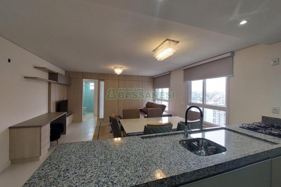 Apto Mobiliado com 53m², 1 dormitório, 1 vaga, no bairro Centro em Caxias do Sul para Alugar