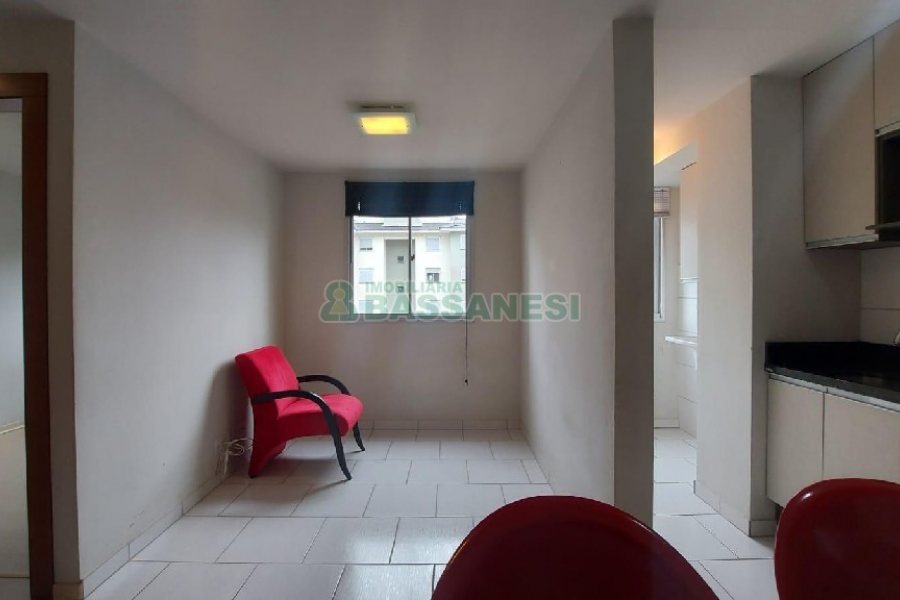 Apartamento com 42m², 2 dormitórios, 1 vaga, no bairro Nossa Senhora do Rosário em Caxias do Sul para Alugar