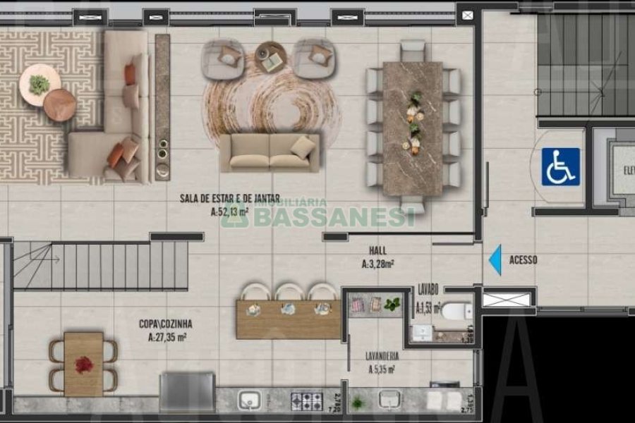 Apartamento com 108m², 3 dormitórios, 2 vagas, no bairro Rio Branco em Caxias do Sul para Comprar