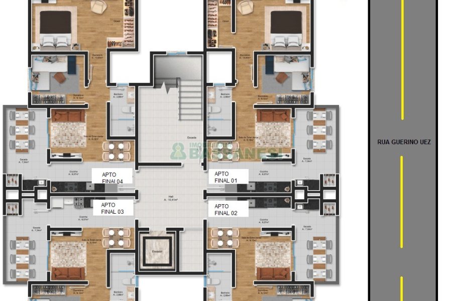 Apartamento com 52m², 2 dormitórios, 1 vaga, no bairro Vale Verde em Caxias do Sul para Comprar