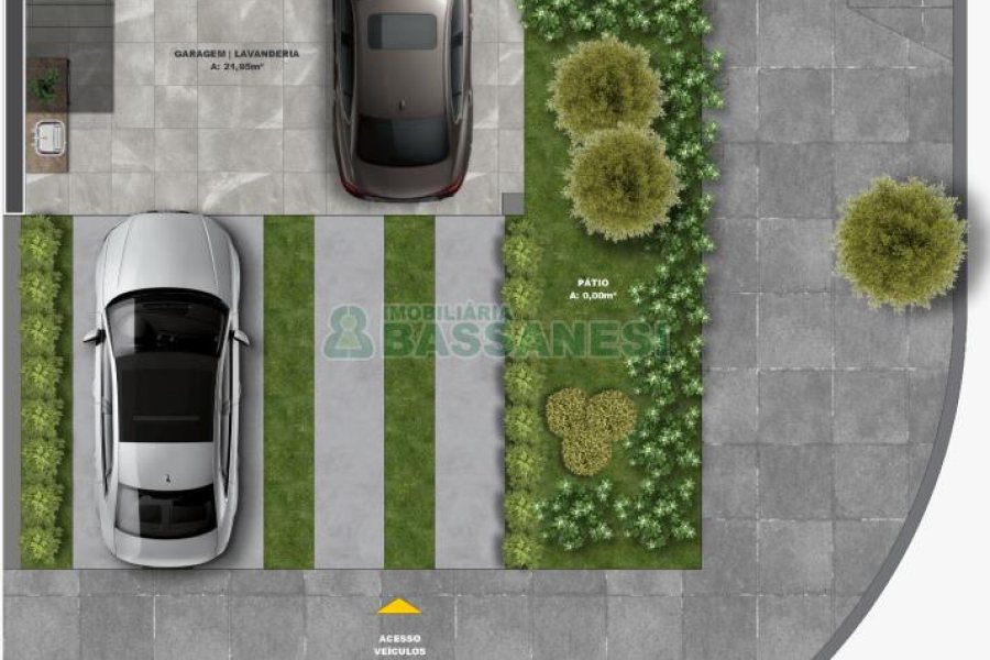 Sobrado com 114m², 2 dormitórios, 1 vaga, no bairro São Virgílio em Caxias do Sul para Comprar