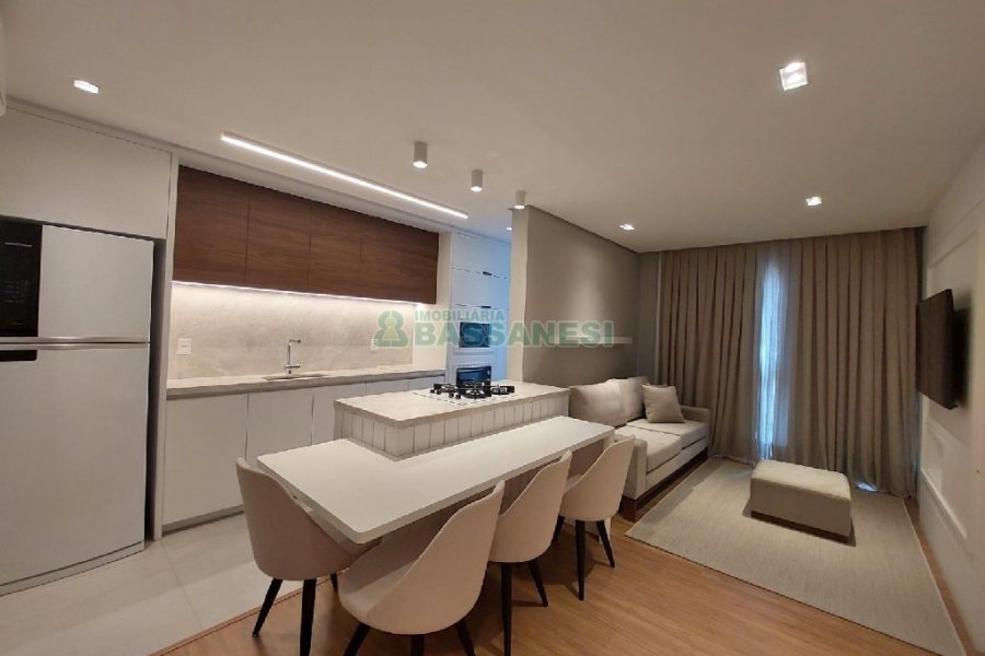 Apto Mobiliado com 48m², 1 dormitório, 1 vaga, no bairro Santa Catarina em Caxias do Sul para Alugar